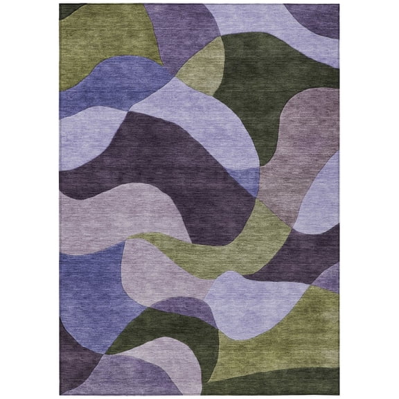 Dalyn Rugs Machine Washable Indoor/Outdoor Chantille ACN2141 Purple 2'6" x 3'10" Rug
