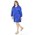 thumbnail image 2 of Set de lino camisa y short Roman Fashion /Tallas Extras, 9103 (Azul rey) azul 36, 2 of 6