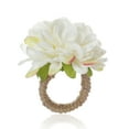 thumbnail image 1 of Flor artificial Anillo de servilleta Ropa de cama Home Hotel Restaurante Ceremonia de boda Navidad Romántico Titular Decoración Regalo Blanco 6 piezas Methold HA059290-05, 1 of 7