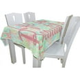 thumbnail image 3 of Coolnut Life Is Beautiful Tablecloth Modern Table Cover for Home Decoration, Spill Proof Cloth Washable for Dinner Picnic, 60"x90", 3 of 6