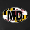 thumbnail image 3 of CafePress - Maryland MD Oval (W/Flag) Women's Long Sleeve Dark - Women's Long Sleeve Graphic Tee Casual Fit, 3 of 4