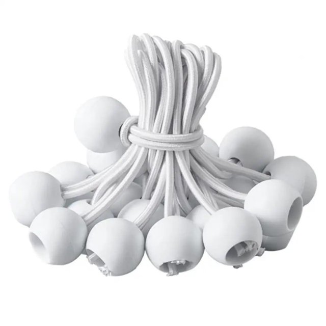 Janrevotw 10 Pack Ball Stretch Rope, Heavy Duty Outdoor Stretch Rope For Camping, Shelter, Cargo, Tent Pole Tarp Tying Uv Resistant