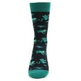 thumbnail image 3 of Urban-Peacock Women's Novelty Fun Crew Socks - Multiple Patterns Available! (Green Frogs - Black, 1 Pair), 3 of 3