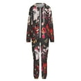 thumbnail image 4 of Hazbin Hotel Womens Mens Hooded Jumpsuit - Zip Up One Piece Pajamas Soft Cozy Winter Warm Plush Loungewear, 4 of 8