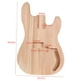 thumbnail image 2 of Instrumentos de cuerda Muslady PB-T02 Cuerpo de Guitarra Eléctrica Sin Terminar Sycamore Madera En Blanco Guitarra Barril para PB Guitarras de Bajo Estilo DIY piezas Tomshoo Instrumentos de cuerda, 2 of 6