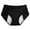 Black, variant on Odeerbi Women's Period Underwear Menstrual Postpartum Absorbent Panties Teens Girls Leak Proof Briefs High Waist Oversized Underwear Breathable Solid Color Briefs