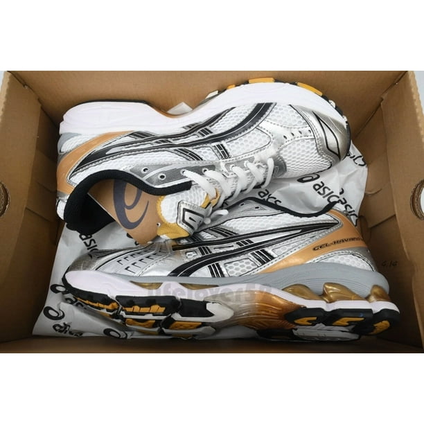 Asics Gel Kayano 14 'White Pure Gold' Men’s Running Sneaker Shoes