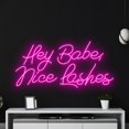thumbnail image 5 of Handmadetneonsign Hey Babe Nice Lashes Neon Sign, Hey Babe Nice Lashes Led Art Decor, Home Wall Decor, 5 of 5
