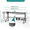 thumbnail image 2 of Gymax Over Sink Dish Drying Rack Adjustable Dish Drainer Kitchen Organizer, 2 of 10