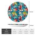 thumbnail image 2 of Balery Japanese Koi Print Bone China Decorative Plate Ceramic Dinner Plates Art Crafts with Display Stand-10in, 2 of 6