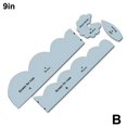 thumbnail image 1 of Cross-Border Fabric Roses Template Fabric Rose Ruler Four-Piece Ruler Template Set, 1 of 1