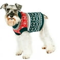 thumbnail image 2 of Utoimkio Dog Christmas Sweater Turtleneck Sleeveless Cable Knit Snowflake Print Dog Sweater Pet Warm Clothes,Fall Winter Warm Dog Clothes for Small Medium Large Dogs, 2 of 4