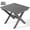 Gray, variant on SERWALL Outdoor Small Folding Side Table, HDPE All Weather Adirondack End Table, No Assembly Required, Gray