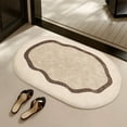 thumbnail image 5 of CASAFUN Elegant Round Doormat Rugs Bedside Carpet, Non-Slip Mat Sofa Table Cover Doorway Foot Mat and Couch Pad Welcome Mat for Bedroom Bathroom Living Room, 5 of 7