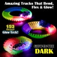 thumbnail image 7 of Lictin Glow Race Car Tracks Toys for Kids, 153 pcs Flexible Race Track Set with LED Light Up Race Cars & Play Map, Glowing Track toy Gift for Boys Girls Ages 3+, 7 of 7