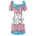 thumbnail image 7 of Pastel Kawaii Melting Trans Pride LGBTQ Design Dress women's clothing korea stylish Casual dresses, 7 of 7