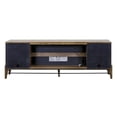 thumbnail image 4 of 76" Traditional Fireplace Console Entertainment Fully Assembled Black, 4 of 6