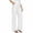 White, variant on Womens Dress Pants High Waisted Business Casual Slacks Stretchy Pull On Wide Leg Pants with Pockets Office Clothes