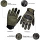 thumbnail image 2 of Guantes tácticos de Paintball, guantes Airsoft con pantalla táctil de dedo completo para hombres, guantes de entrenamiento para motocicleta Dirtbike para deportes al aire libre, 2 of 5