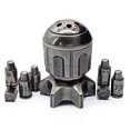 thumbnail image 1 of (B)Cyberpunk Revolver Cylinder Metal DND Dice - Unique Rotating Bullet Design for COC Tabletop RPGs and Gaming Collectors, 1 of 5