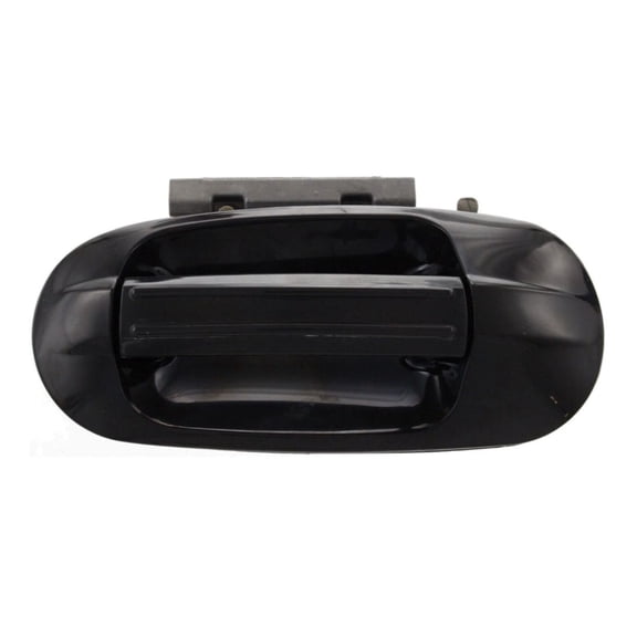 Car Door Handle - Exterior Rear Left Side Smooth Black Without Key Hole