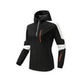 thumbnail image 2 of Veste Imperméable 2023 avec Capuche pour Femmes Mode Confortable Décontractée Veste à Blocs de Couleur Interchangeables Poche à Cordon Manches Longues à Capuche Vestes Décontractées Coupe-Vent Ajustable en Liquidation, 2 of 3