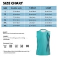 thumbnail image 6 of Fuzoiu a Teal Ribbonin Print Men's Sleeveless T-shirt,Sleeveless Tee Shirts,Quick-Dry Athletic Tank Top for Gym, Running, Sports & Outdoor Activities-X-Large, 6 of 7