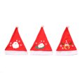 thumbnail image 2 of Gorro de Feliz Navidad, gorro de Año Nuevo, muñeco de nieve, alce, Papá Noel, sombreros para niños, niños, adultos, regalo de Navidad, 3 uds. JAMW Sencillez, 2 of 5