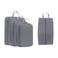 thumbnail image 2 of AuroraX Waterproof Travel Storage Bag Portable Clothing Storage Bag Compression Foldable Lightweight Durable Luggage Packing Bag for Travel Gray, 2 of 6