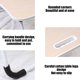 thumbnail image 5 of Escritorio plegable CLLC para portátil, de madera negra, con portavasos y asa, ideal para trabajar, leer, escribir, comer y ver películas en la cama, el sofá o el suelo (B, Blanco)., 5 of 8