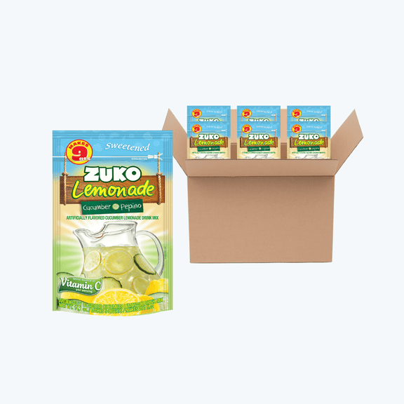 Zuko Cucumber Instant Powder Drink, Pack of 6, 14.1 oz