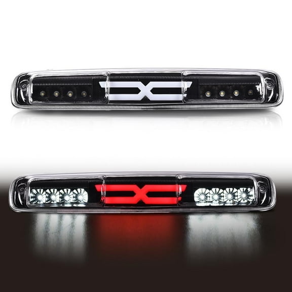 PIT66 3D LED BAR 3RD Tail Brake Light Cargo Lamp Fit for 1999-2007 SILVERADO/SIERRA Brake Lamp BLACK