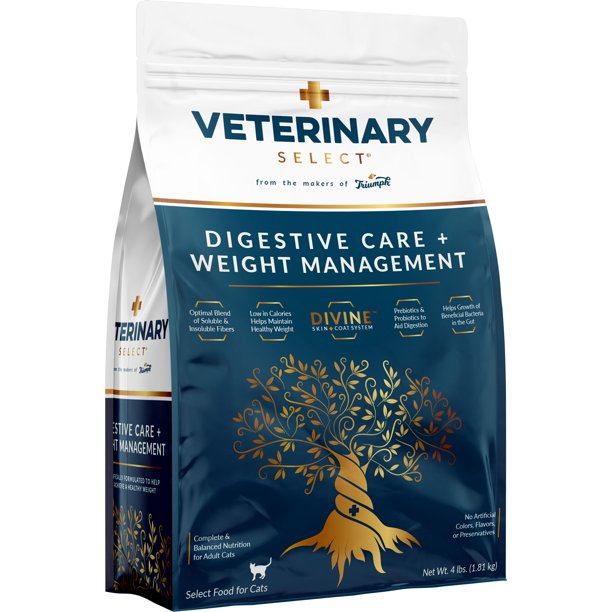 Triumph Pet Industries Veterinary Select Cat Food Weight And Dige 4 Lb