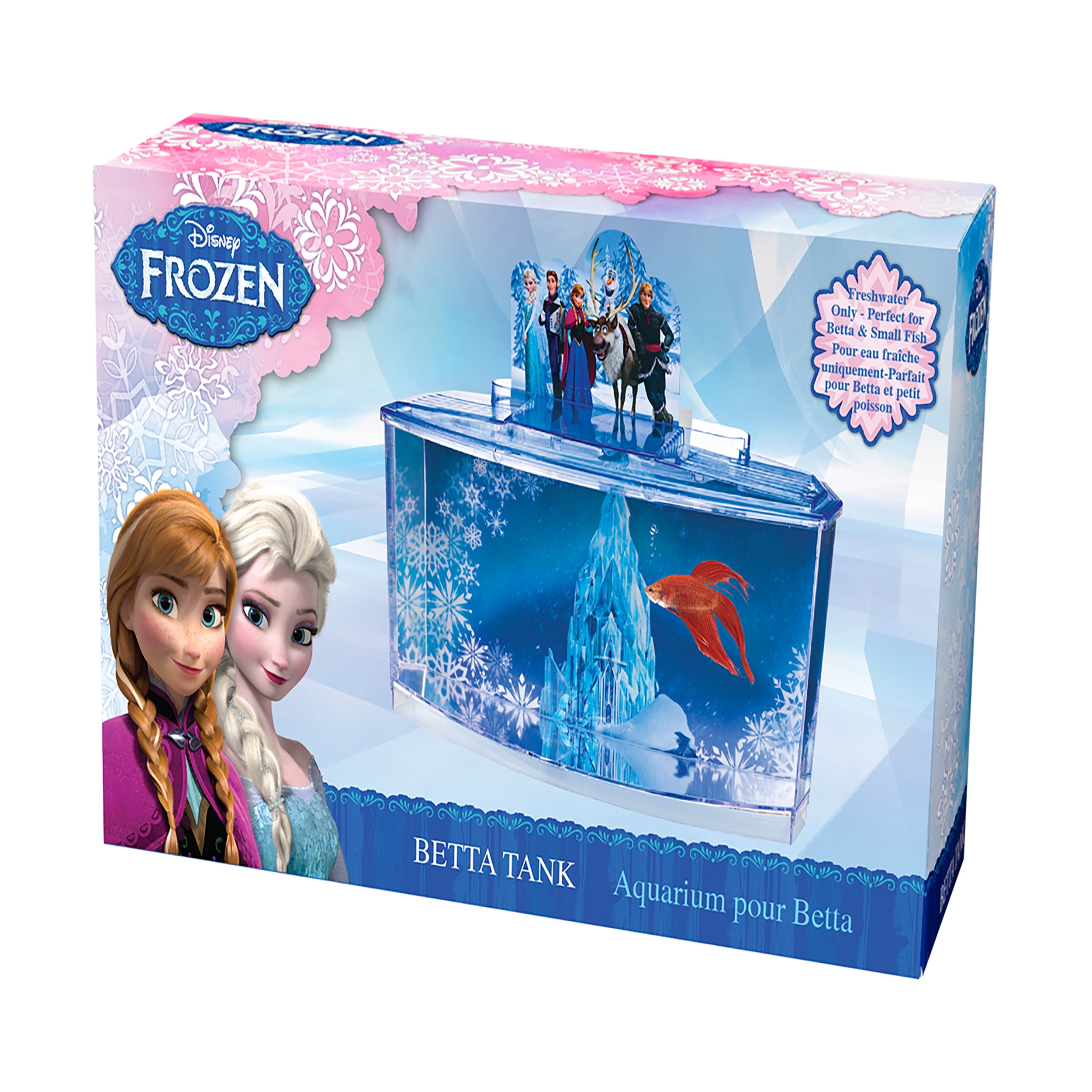Penn-Plax Disney's Frozen - for Betta Fish - Plastic Aquarium with 0.7 Gallon Tank Capacity