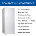 thumbnail image 4 of Koolatron Compact Upright Freezer, White, 5.3 Cu Ft, Space-Saving Design for Home Use, 4 of 9
