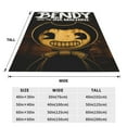 thumbnail image 2 of Bendy And The Ink Machine Blanket Super Soft Cozy Throw Blanket Fuzzy Comfy Flannel Blanket Warm Plush Blankets For Couch, Sofa, Bed 80"X60", 2 of 8