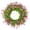 #16-17.7-Inch, variant on Dvumao 17.7 Inch Artificial Rattan Wreath with Flowers, Round Fake Floral Door Hanger for Front Porch, Wall Decor, Indoor Outdoor Use, Built-in Hook