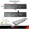 thumbnail image 5 of ICBEAMER 11.8" Car Rear View Mirror, HD Clear Tint, Panoramic Wide Angle Flat Surface, 2 Interior Retractable Rubber Clips, Anti Glare, Automotive Accessories Universal for Truck, Car, SUV, 1 Pack, 5 of 9