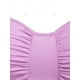 thumbnail image 3 of Talla grande hombro frío roto irregular camiseta Rosegal  Camisetas tallas grandes, 3 of 5