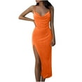 thumbnail image 1 of EQWLJWE Robes d'Été pour Femmes 2023 Liquidation Robes pour Femmes Style Été Imprimé Vacances Robe à Bretelles Col en V, 1 of 1