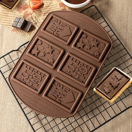 

Fjofpr Hot kitchen Silicone Chocolate Moulds Perforated Cookie Moulds Heart Letters Various Patterns Creative Baking Tools