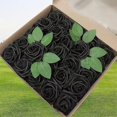 thumbnail image 2 of Caja de regalo Flor de rosa de espuma de polietileno Plantas de flores artificiales falsas Decoración del hogar Ramo de boda, 2 of 2