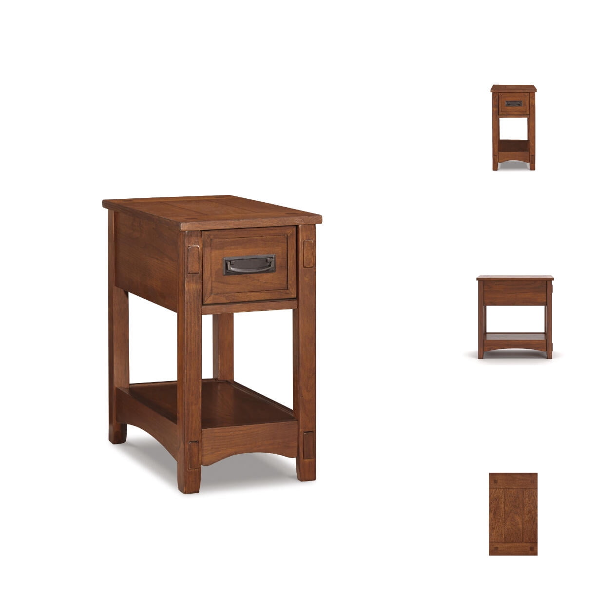 Signature Design by Ashley Contemporary Breegin Chairside End Table Brown