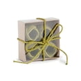 thumbnail image 2 of Set of 4 Classic Braided Jute Burlap Napkin Rings, Various Colors (green), 2 of 2