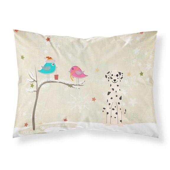 Christmas Presents Between Friends Dalmatian Fabric Standard Pillowcase, 20.5 x 0.25 x 30 in.