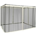 thumbnail image 3 of Outsunny 10' x 10' Replacement Mesh Sidewall Netting for Patio Gazebos and Canopy Tents with Zippers (Sidewall Only), Cream, 3 of 10