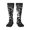 2 Black-1, variant on Chained Skull Artwork Knee Socks, High Socks Long Stretchy Sock Women Knee High Stocking, Long Socks for Women