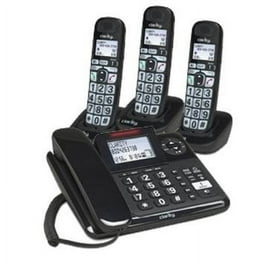 AT&T CL84307 Dect 6.0 Expandable Corded/Cordless Phone with Smart Call outlets Blocker,