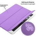 thumbnail image 5 of DuraSafe Cases for iPad 4 iPad 3 iPad 2 - 9.7 Inch [ iPad 4th / 3rd / 2nd ] A1396 A1416 A1430 A1403 A1458 A1459 A1460 A1395 A1397 Trifold Hard Smart PC Translucent Back Cover - Purple, 5 of 6