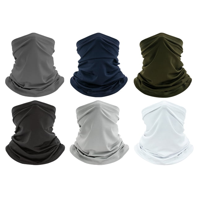 Polaina para el cuello, mascarilla facial UPF 50+, bufanda elástica multiusos, protección UV para hombres y mujeres, actividades al aire libre.